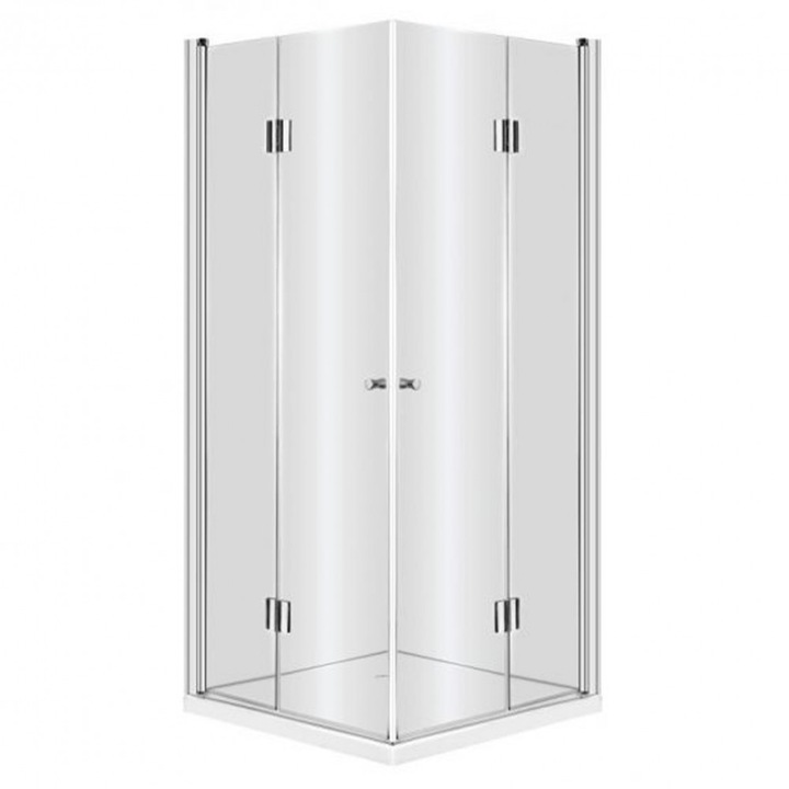 KERRIA Cabina de dus pe colt 100x100x200