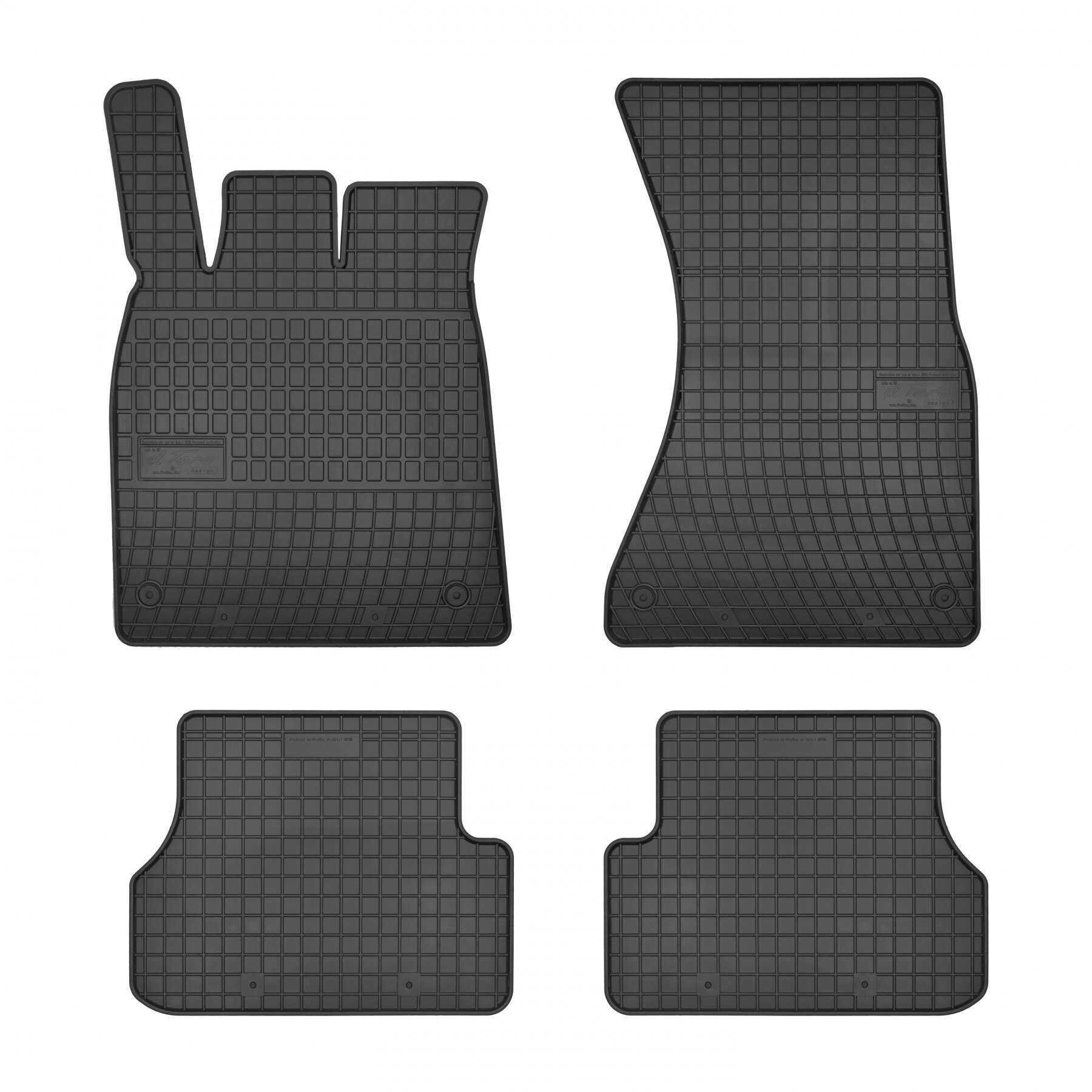 Set 4 covorase auto Frogum pentru Audi A6 C7 A7 Sportback 2010 - 2018, Cauciuc, Negru