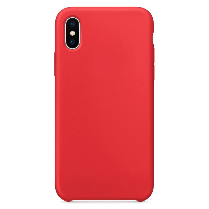 Червен силиконов калъф за iPhone X / XS
