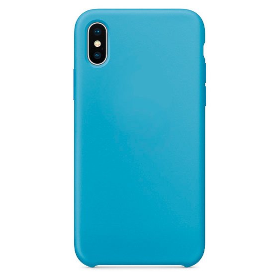 Husa iPhone XS MAX Silicone Blue