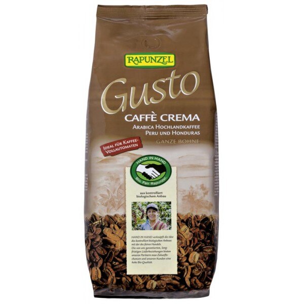 Cafea gusto crema boabe, Rapunzel, 1Kg