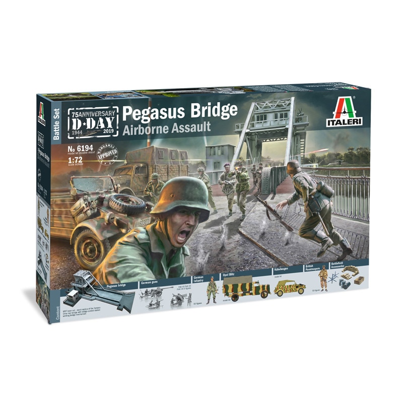 Kit de construit minidiorama PEGASUS BRIDGE - D.Day 1944 1:72