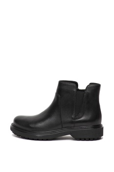 Geox, Ghete de piele cu insertie elastica Ashleey Geox, Ghete de piele cu insertie elastica Ashleey
