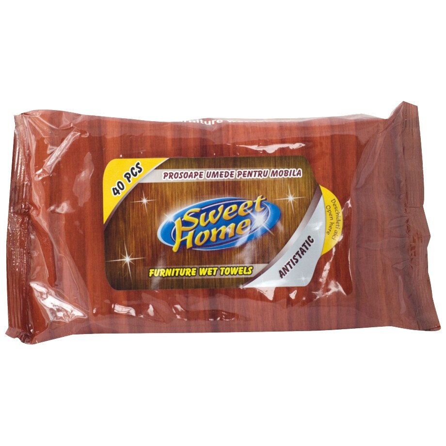 Servetele umede pentru mobila Sweet Home , 40 buc