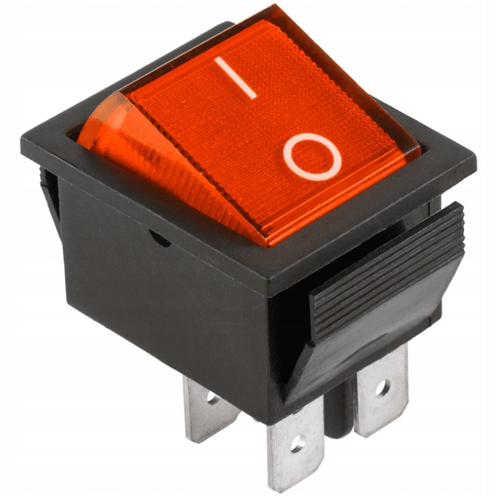 Intrerupator dublu, ON-OFF, rosu - 402676