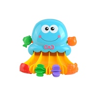 Jucarie De Baie Pentru Copii, Caracatita Albastra Cu 4 Pahare Colorate