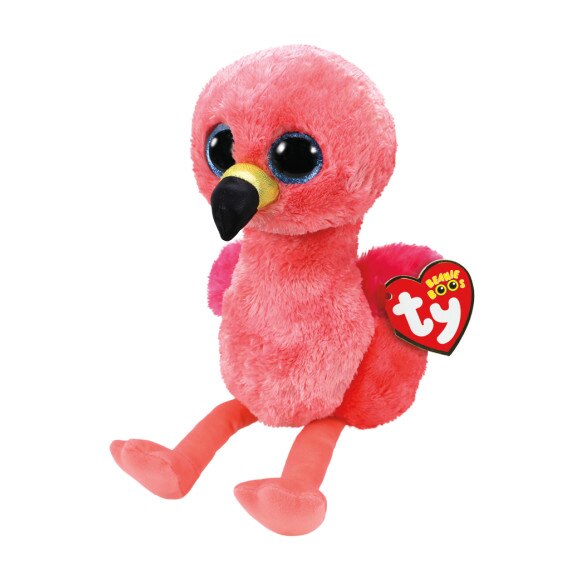 Jucarie de plus TY - Plus flamingo Gilda, 24 cm