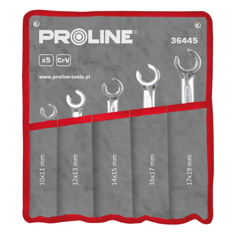 Set 5 chei fixe forjate CR-VA Proline, tip manson, 10 - 19 mm
