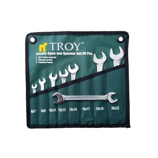 Set chei fixe Troy T21508, Ø 6-22 mm, 8 piese