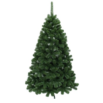 Brad de Craciun verde artificial, Aspen Tree Lux, 220 cm, aspect identic natural, cu suport inclus Brad de Craciun verde artificial, Aspen Tree Lux, 220 cm, aspect identic natural, cu suport inclus