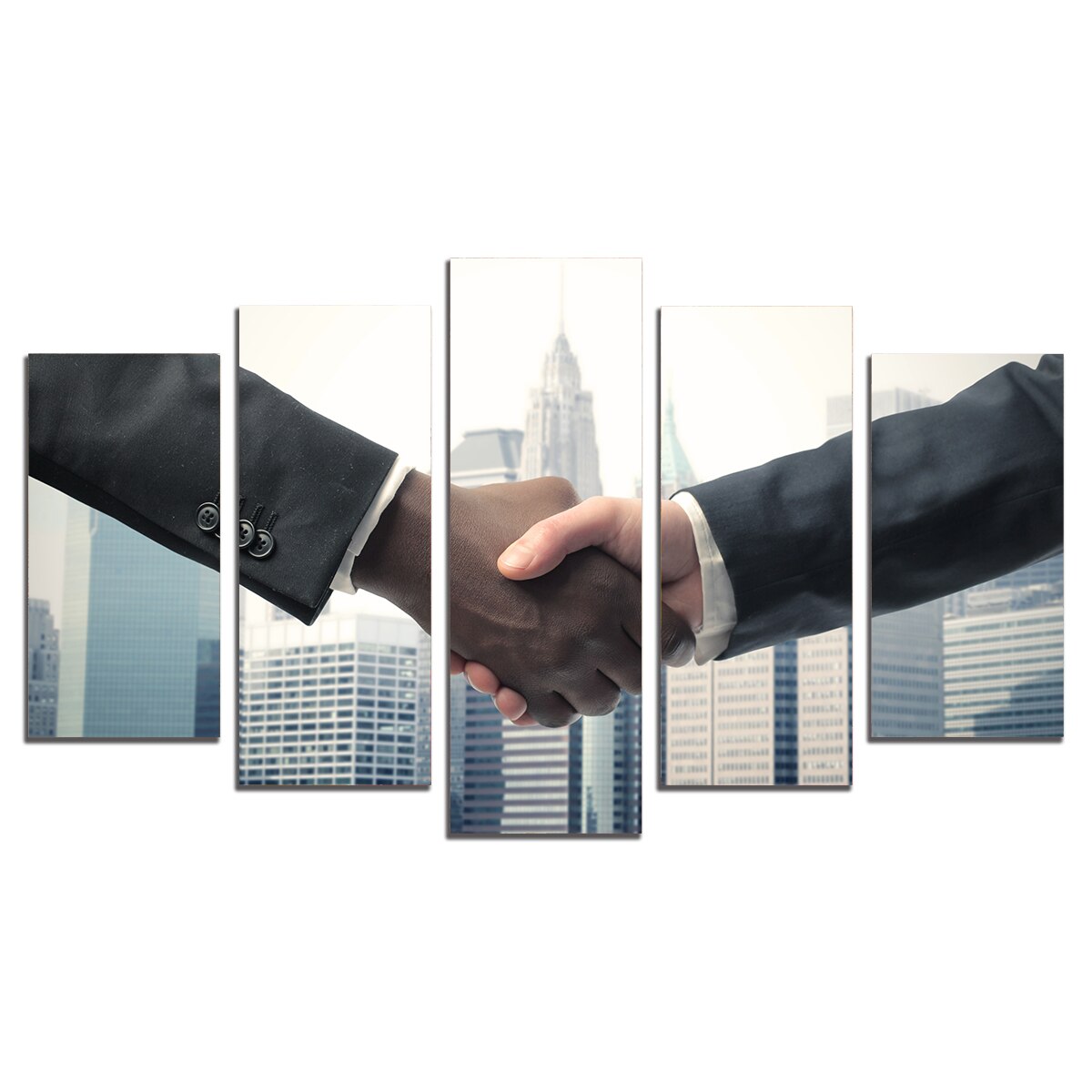 Tablou Multicanvas, 5 Piese, Business, 108х60 cm