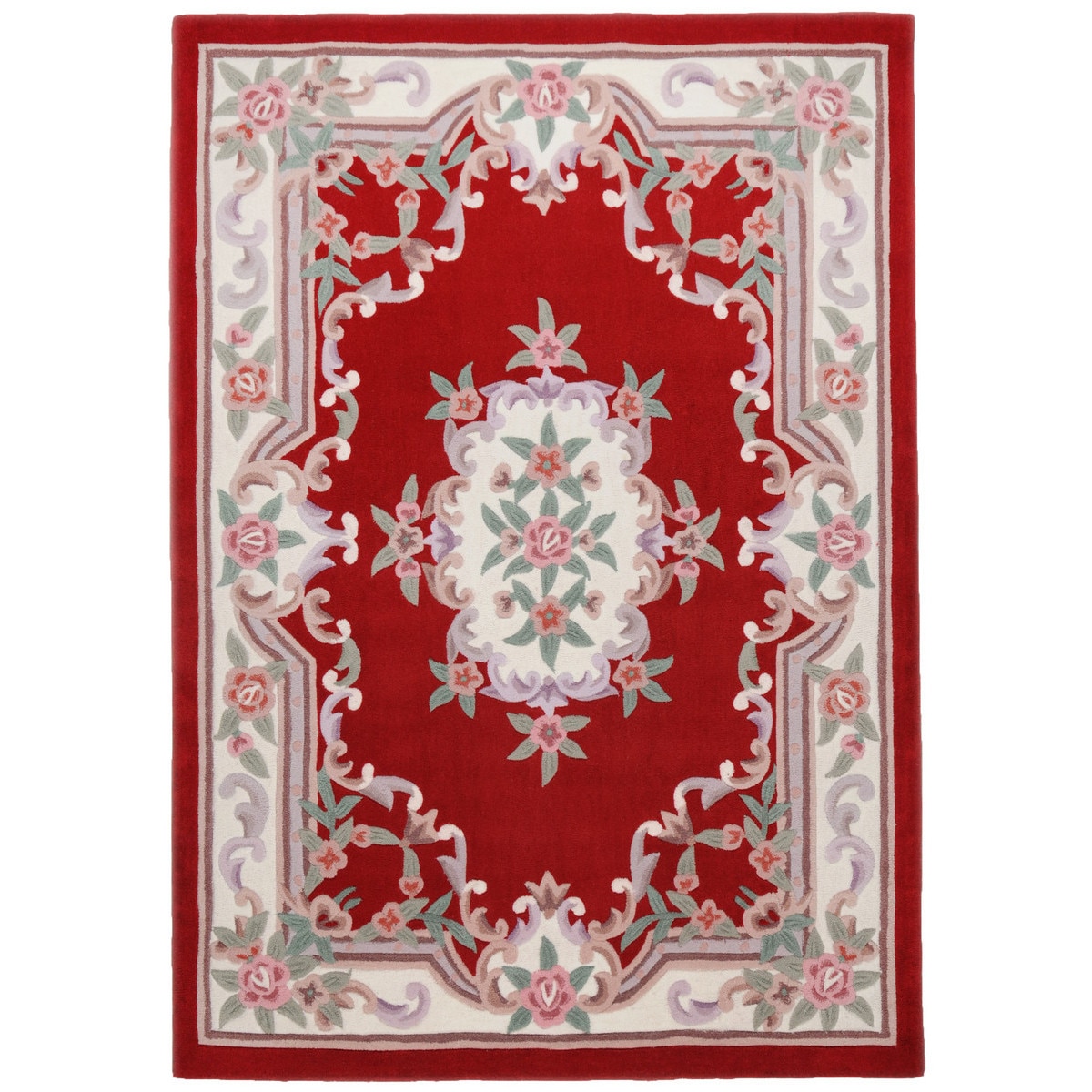 Covor Oriental & Clasic Nely, Acril, Rosu, 90x160 - C69-106301