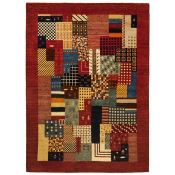 Covor Modern & Geometric Champ, Lana, Rosu, 170x240 - C62-100702 Covor Modern & Geometric Champ, Lana, Rosu, 170x240 - C62-100702