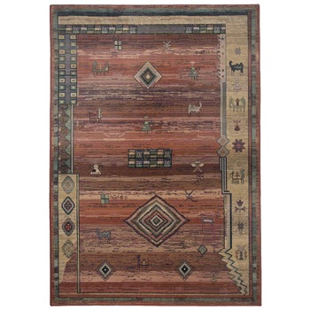 Covor Modern & Geometric Varela, Portocaliu, 60x90 - C50-102705 Covor Modern & Geometric Varela, Portocaliu, 60x90 - C50-102705