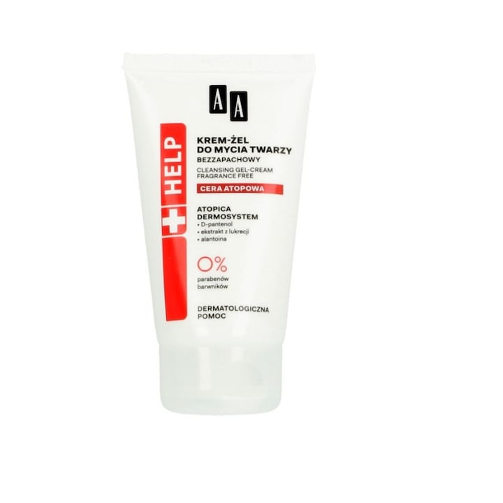 Help Почистващ гел-крем за атопична кожа, AA Cosmetics, 150 мл