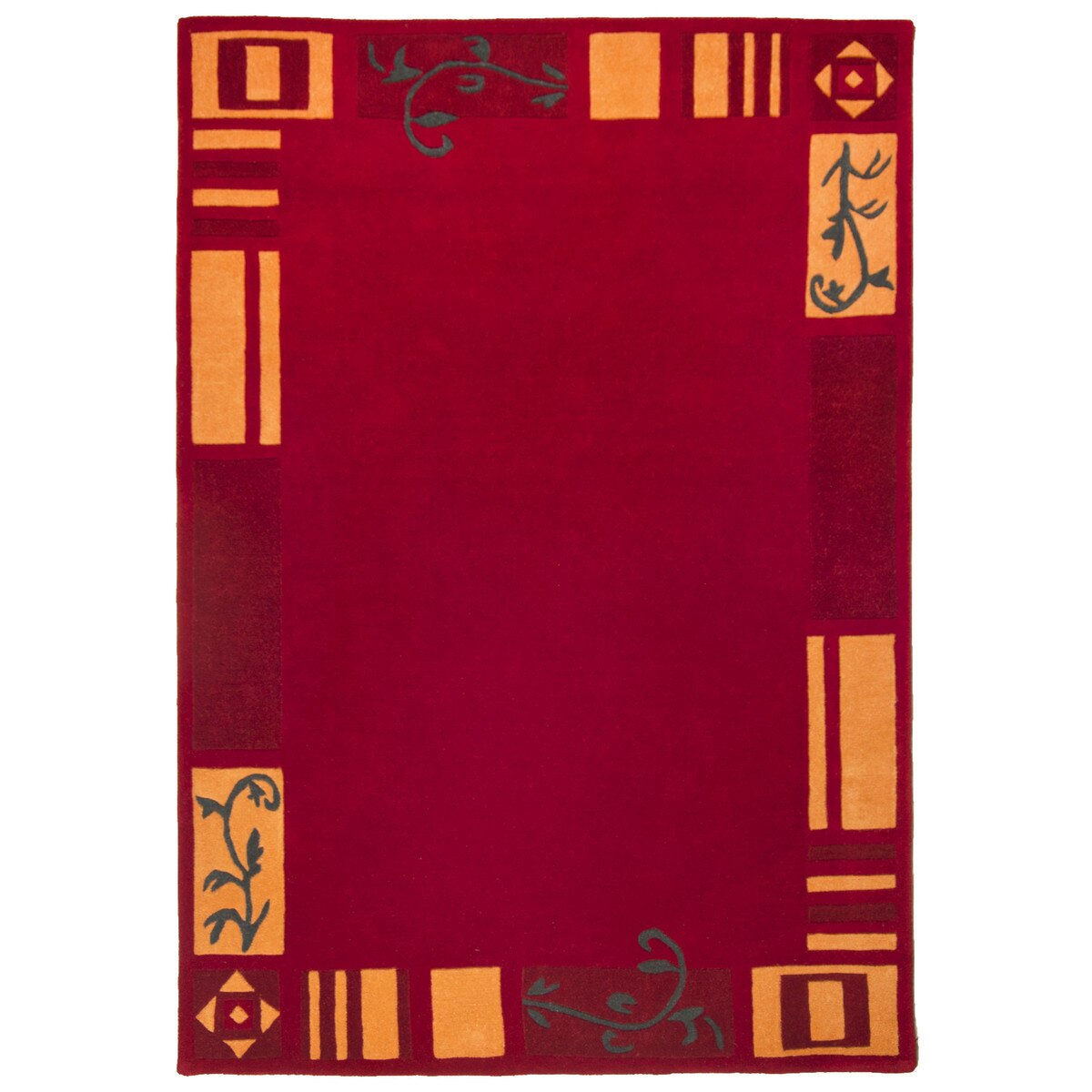 Covor Modern & Geometric Daisy, Lana, Rosu, 60x90 - C50-103832