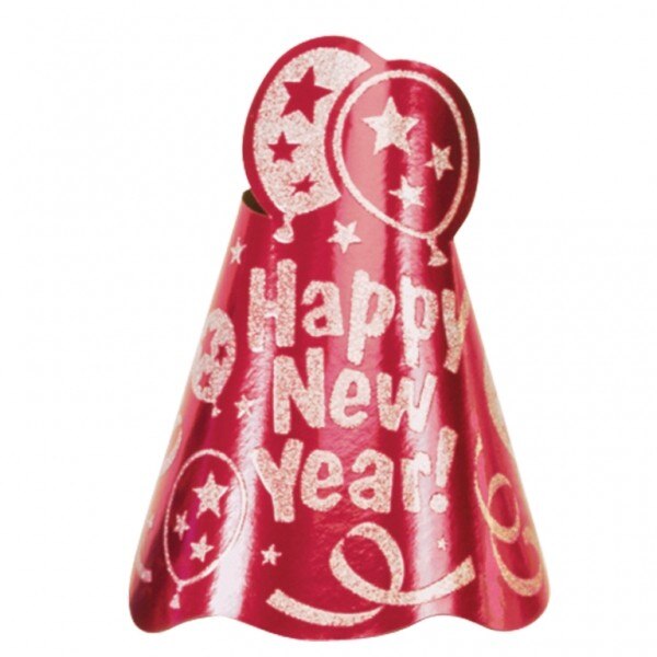 Coif rosu Revelion- Happy New Year, 1 bucata