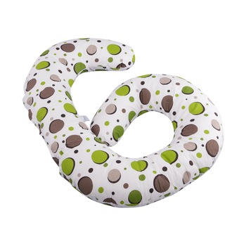 Perna 3 in 1 de gravida si alaptat BabyNeeds, Bulinute Verzi Perna 3 in 1 de gravida si alaptat BabyNeeds, Bulinute Verzi