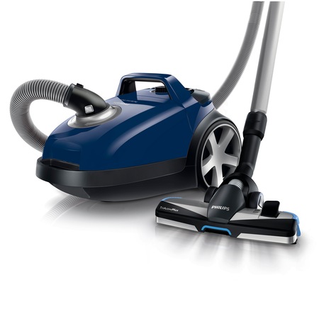 Aspirator cu sac Philips Performer Expert FC8722/09, 5 l, Tub telescopic metalic, 650 W, HEPA 13, Albastru