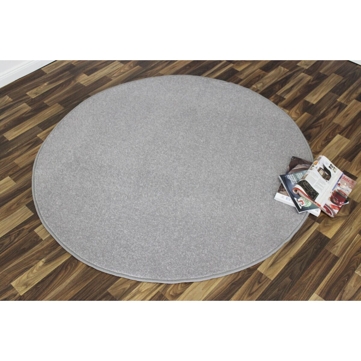 Covor Unicolor Nasty, Rotund, Gri, 133x133, C27-471723