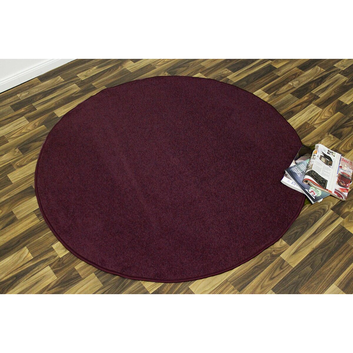 Covor Unicolor Nasty, Rotund, Mov, 200x200, C70-471721