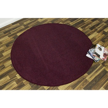 Covor Unicolor Nasty, Rotund, Mov, 200x200, C70-471721 Covor Unicolor Nasty, Rotund, Mov, 200x200, C70-471721