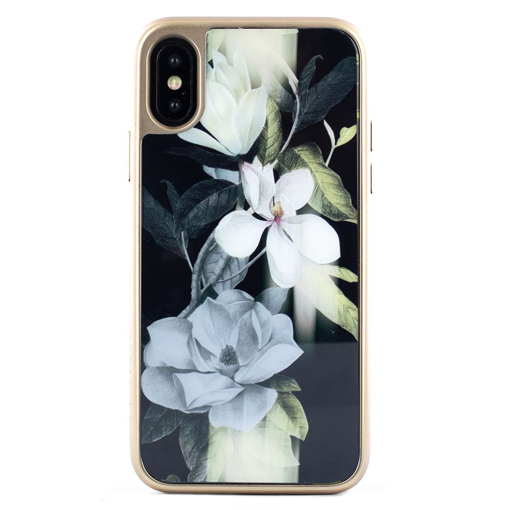 Husa de protectie Ted Baker Glass Inlay pentru Apple iPhone XS / X, Opal