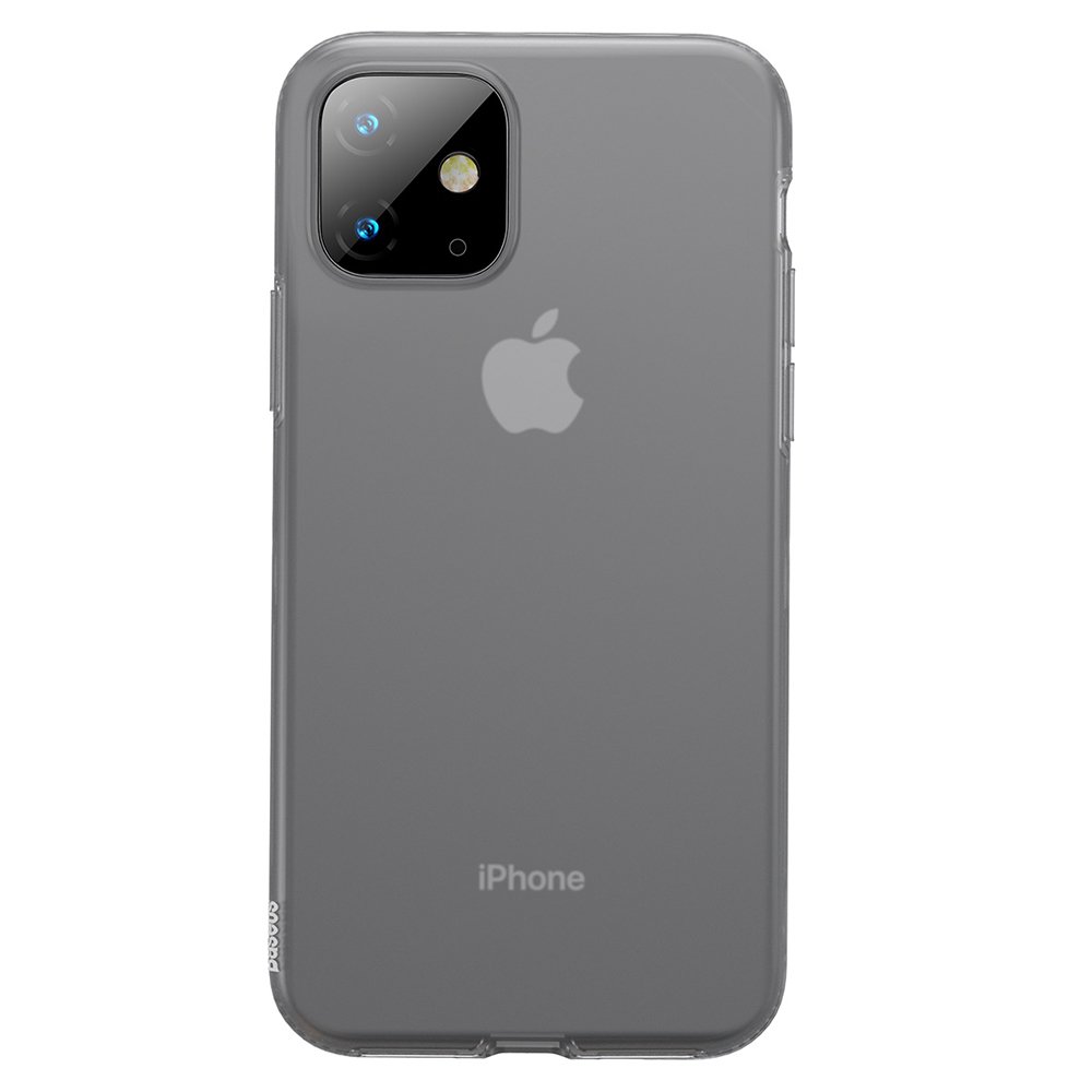 Husa Baseus Liquid Silica Gel Protective pentru iPhone 11, Clear Black