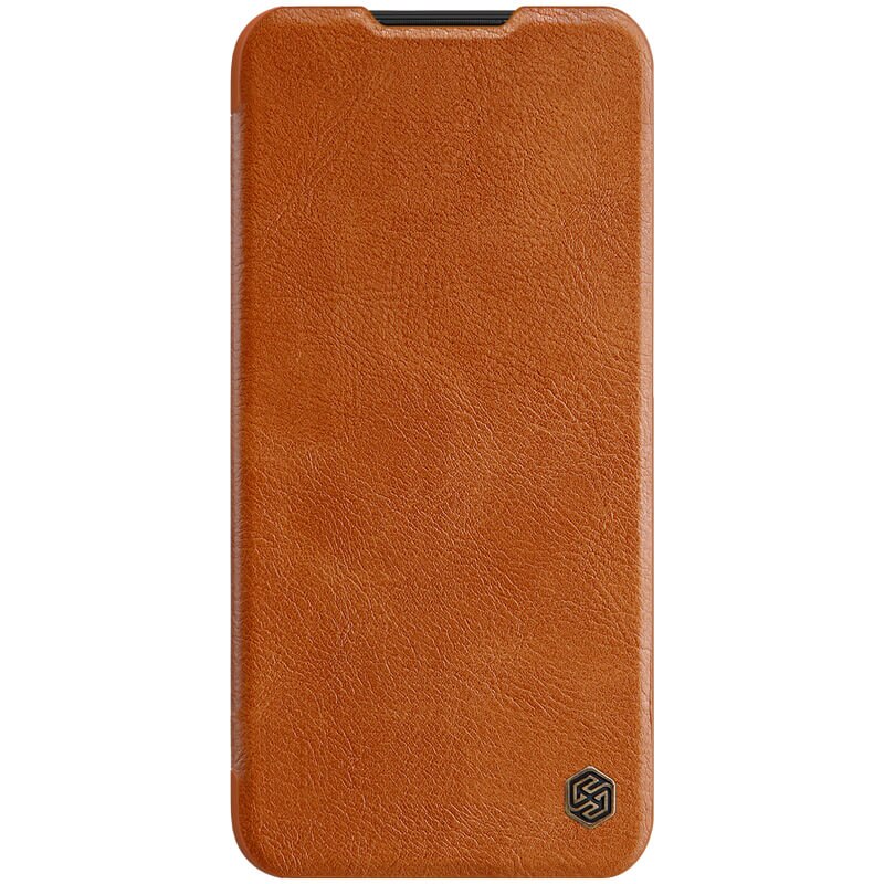 Husa tip carte Nillkin Qin pentru Xiaomi Redmi Note 8, maro