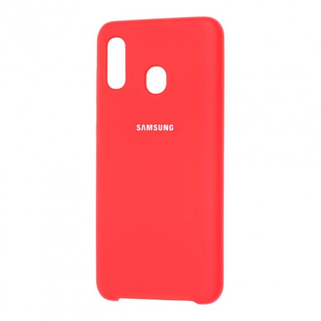 Husa protectie spate silicon soft, pentru Samsung Galaxy A20/A30, bumper ultraslim, Rosu, BBL1177