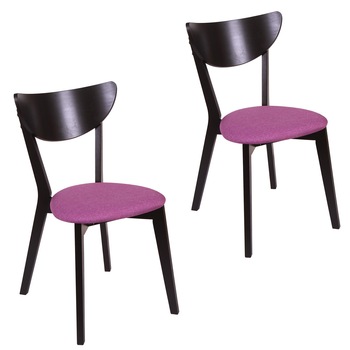 Set 2 scaune MODERN MS, Lemn, Wenge/Savannah lilac