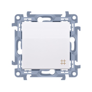Intrerupator cruce, 10 A, 250V~, alb, borne cu surub Intrerupator cruce, 10 A, 250V~, alb, borne cu surub