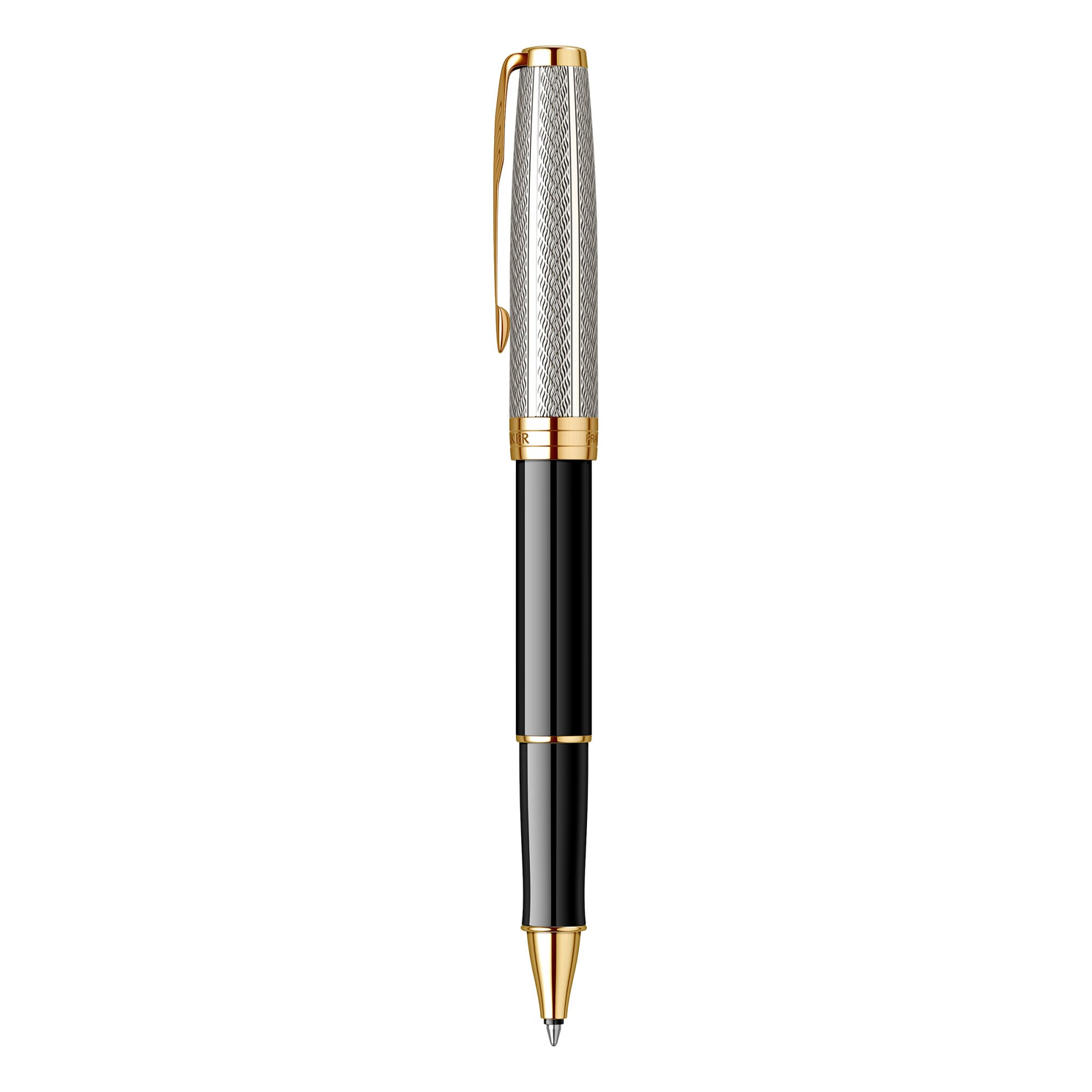 Roller Parker Sonnet Royal SE Fougere Silver & Black GT, negru
