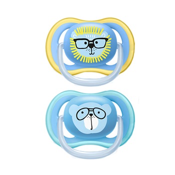 Suzeta Philips-AVENT Ultra Air, 18 luni+, 2 bucati, baieti, Leu / Urs Suzeta Philips-AVENT Ultra Air, 18 luni+, 2 bucati, baieti, Leu / Urs