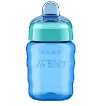 Cana cu tetina de formare Philips-AVENT, 260ml, 9luni+, Albastru Cana cu tetina de formare Philips-AVENT, 260ml, 9luni+, Albastru