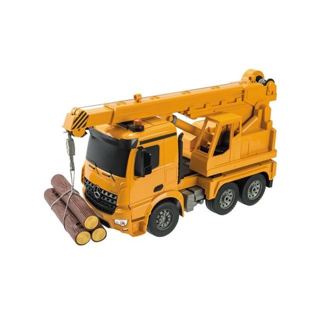 Camion lemne Mercedes Arocs cu telecomanda Mondo 63511, scara 1:20, cu lemne incluse