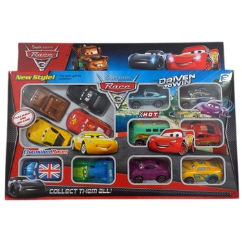Set 12 masinute, Cars, multicolore Set 12 masinute, Cars, multicolore