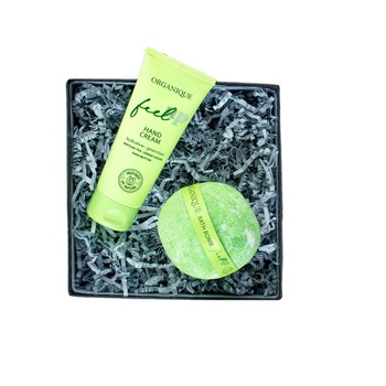 Set cadou Perfect Match, 2 produse, crema de maini si bila de baie, Organique Set cadou Perfect Match, 2 produse, crema de maini si bila de baie, Organique