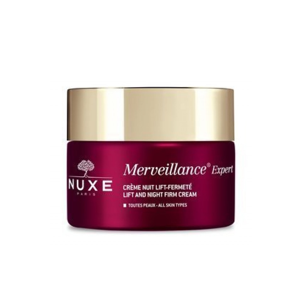 Crema de noapte,antirid pentru toate tipurile de ten, nuxe merveillance expert, 50ml, 490764