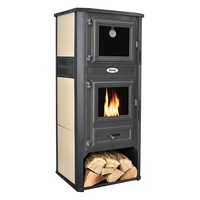 Semineu pe lemne, brichete si carbuni Ferroli Mirano C, 12 kW, 2.8 kg/h, 49x46x116 cm