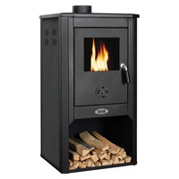 Semineu pe lemne, brichete si carbuni Ferroli Padova F, 9kW, 2.8 kg/h, 49x46x93 cm