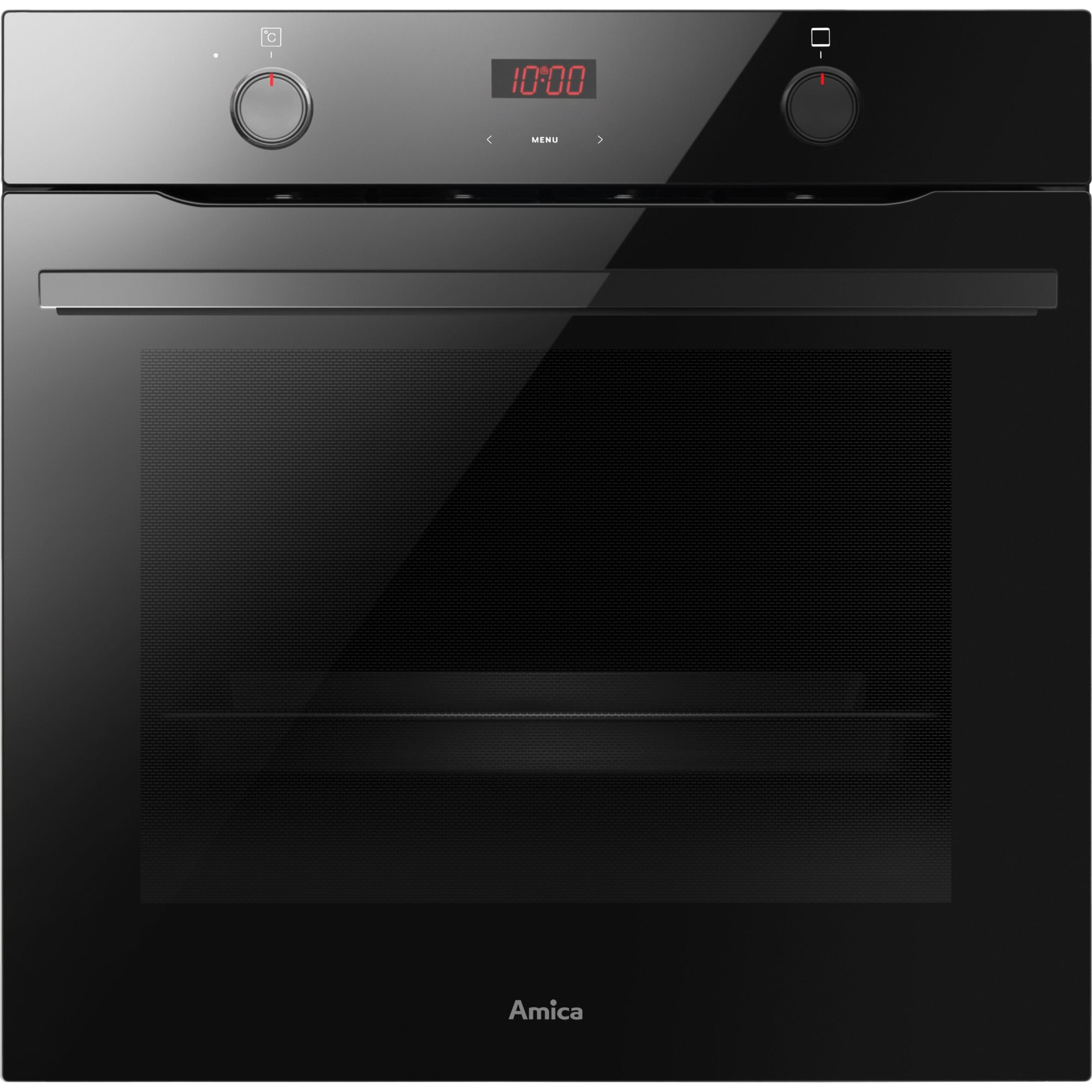 Cuptor Incorporabil Amica ED37615B STUDIO OPENUP, Electric, Clasa A, Capacitate 77 l , 19 Programe automate, Autocuratare Catalitica, Negru