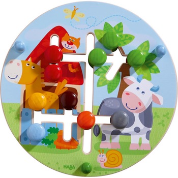 Jucarie motricitate fina, Ferma, Haba, 1 an + Jucarie motricitate fina, Ferma, Haba, 1 an +