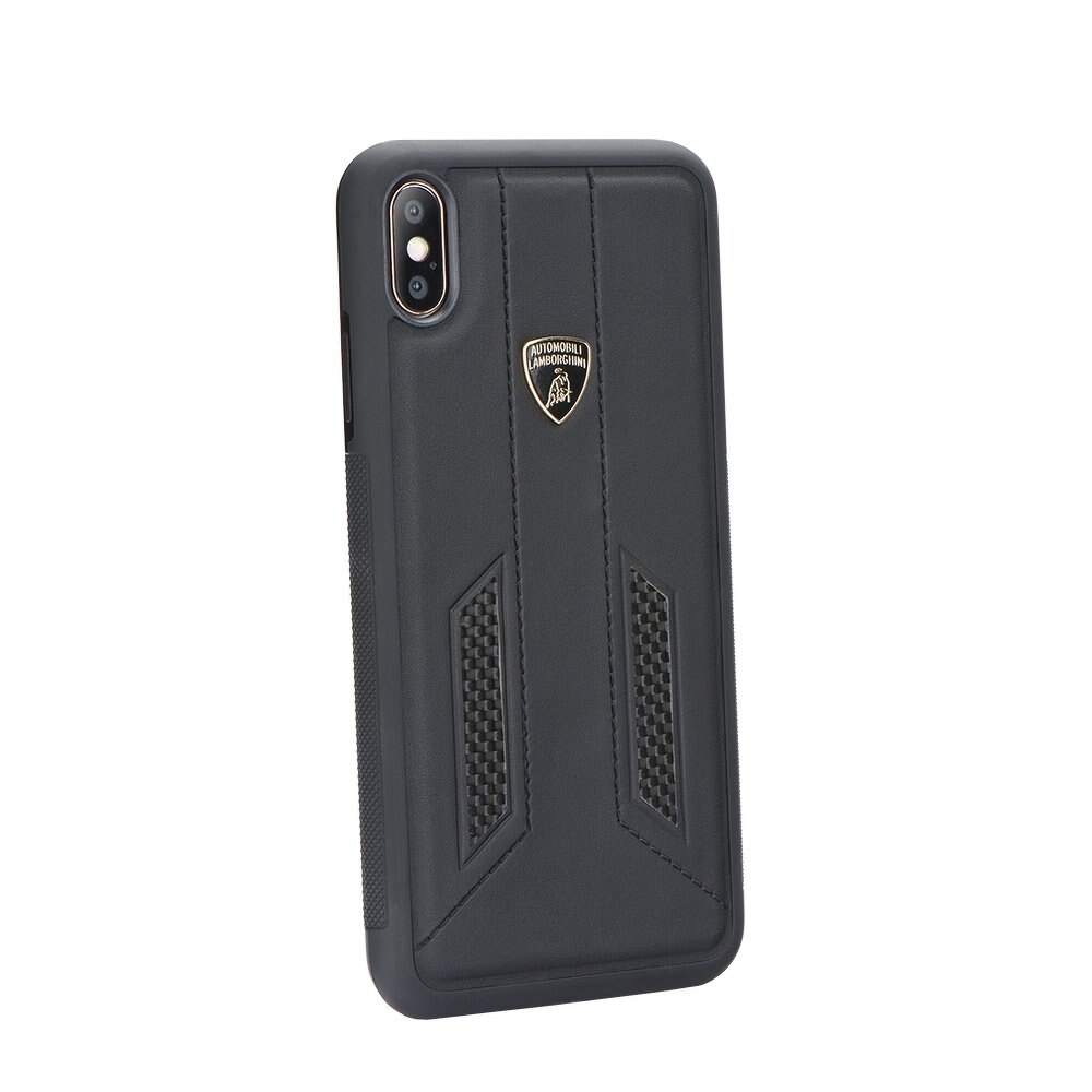 Husa iPhone X/XS Lamborghini Huracan, Piele Neagra