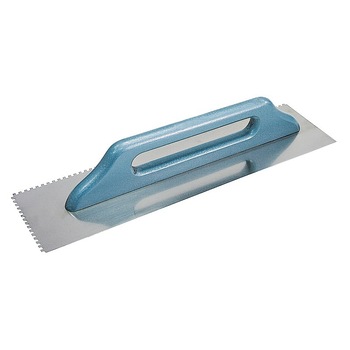 Gletuitor inox dintat Polonia, maner lemn, 380 x 130 x 8 mm Gletuitor inox dintat Polonia, maner lemn, 380 x 130 x 8 mm