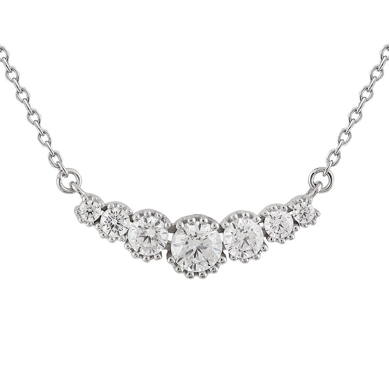 Colier Carla M* Argint 925 CZ, Ajustabil 40-45 OP12251RW