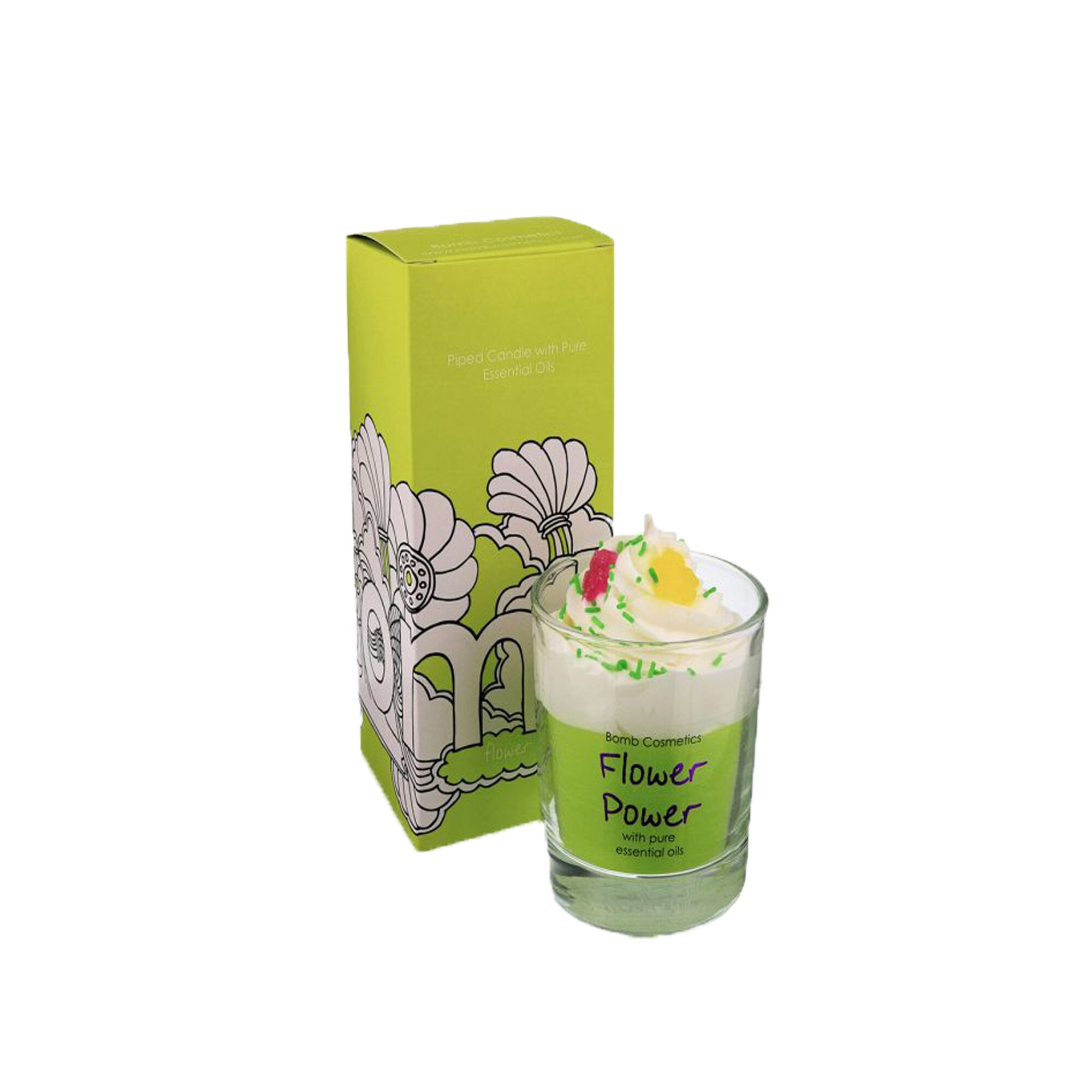 Lumanare parfumata, Flower Power, Bomb Cosmetics, 250 g