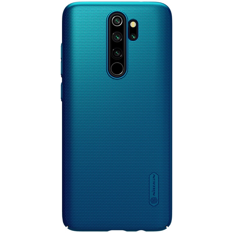 Husa protectie spate din plastic texturat albastru, pentru Xiaomi Redmi Note 8 Pro- Nillkin Frosted Shield