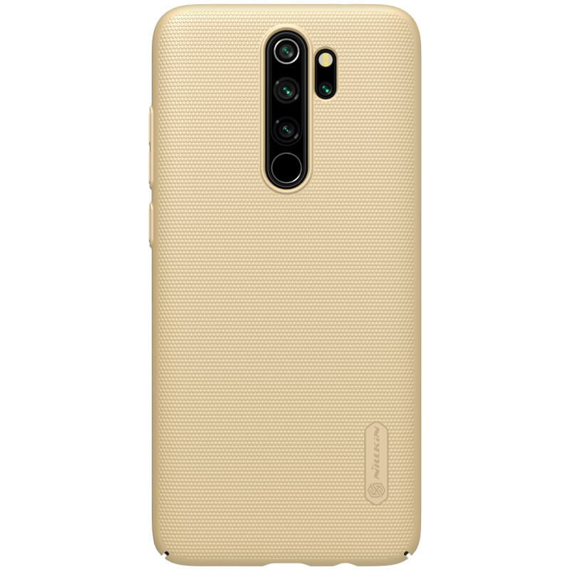 Husa protectie spate din plastic texturat auriu, pentru Xiaomi Redmi Note 8 Pro- Nillkin Frosted Shield