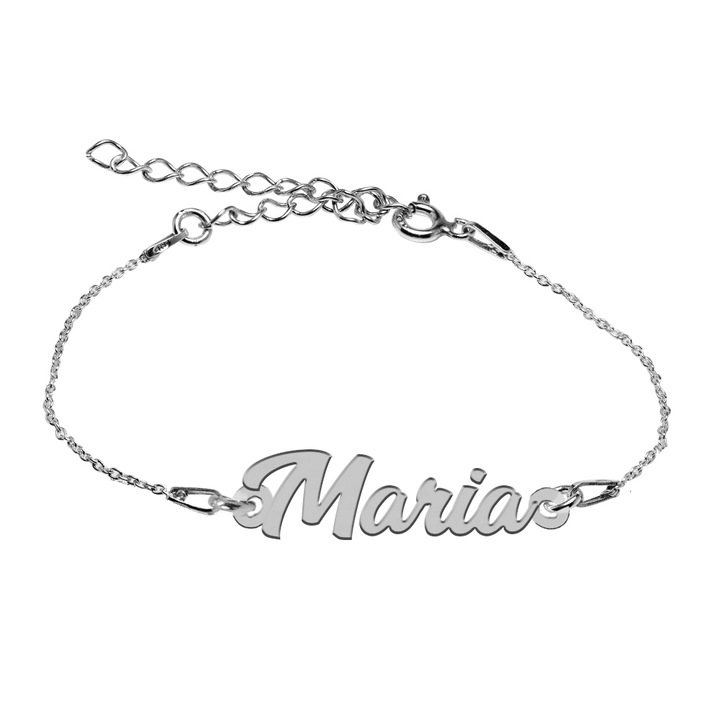 Bratara Argint 925, Nume Maria, BijuBOX, 15 + 4 cm